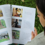 Woman holding open an Easy Read Guide