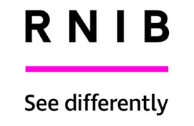 The RNIB logo with the wording see differently