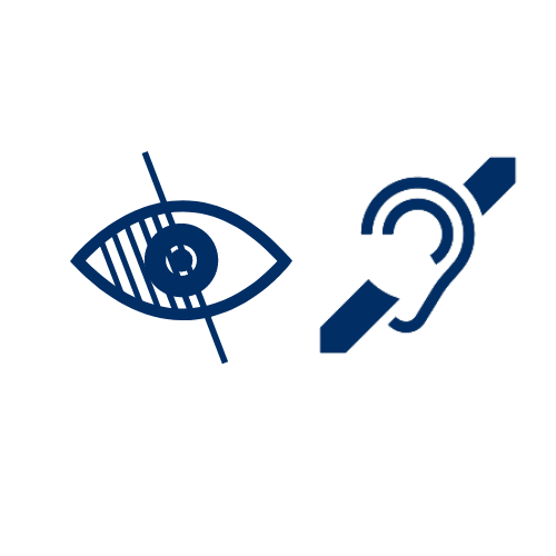 Vision and hearing impariment logo