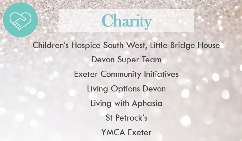 the shortlist for exeter living awards charity of the year 2021
