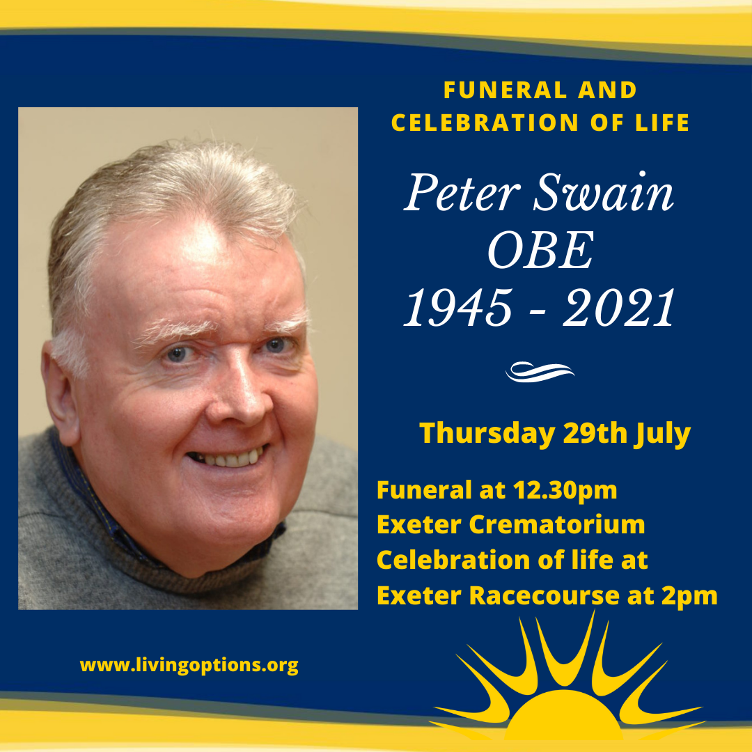 Peter Swain OBE – Funeral and Celebration of Life