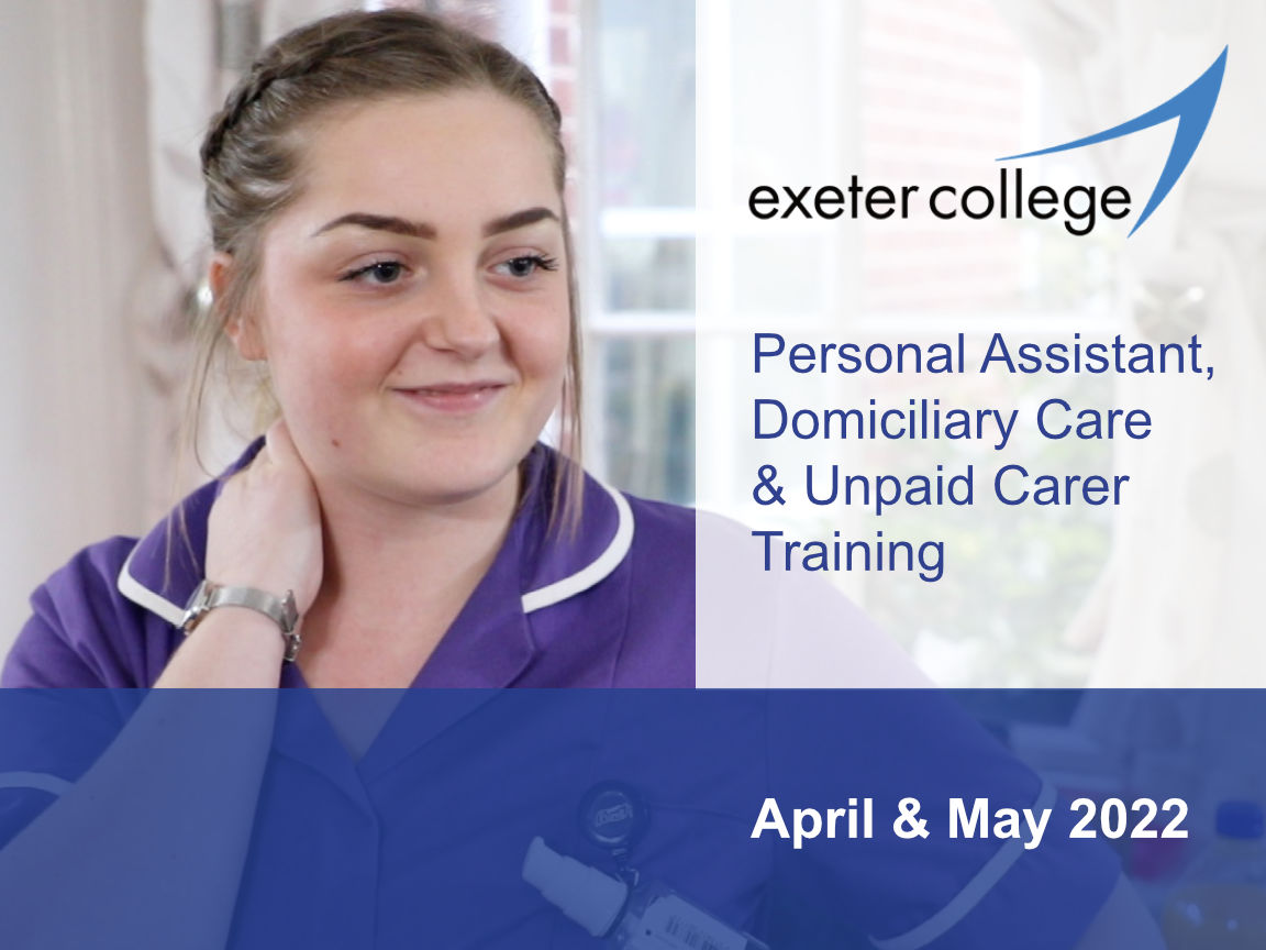 Free Training for PA and Carers at Exeter College