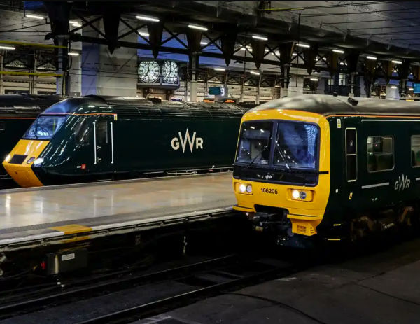 GWR trains in a station