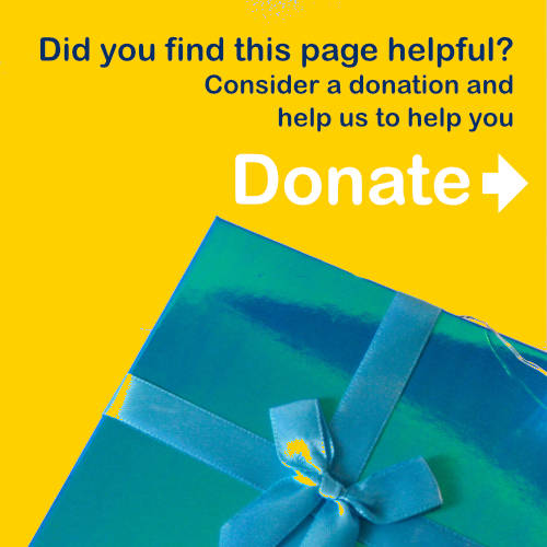 Image of a wrapped gift on a yellow background - Did you find this article helpful? Consider a donation and help us to help you - Donate