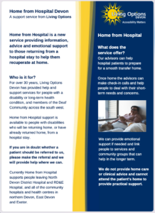 Home from Hospital leaflet cover image