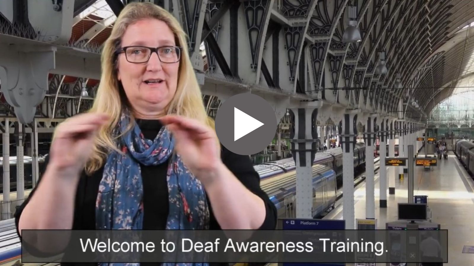 Deaf Awareness training for railway staff