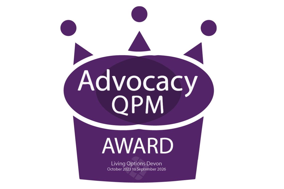 Living Options Devon gains new Advocacy Quality Performance Mark (QPM)