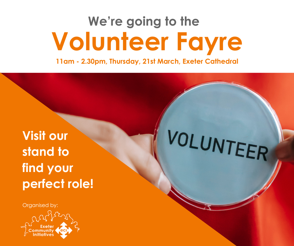 Exeter Volunteer Fayre – 21 March
