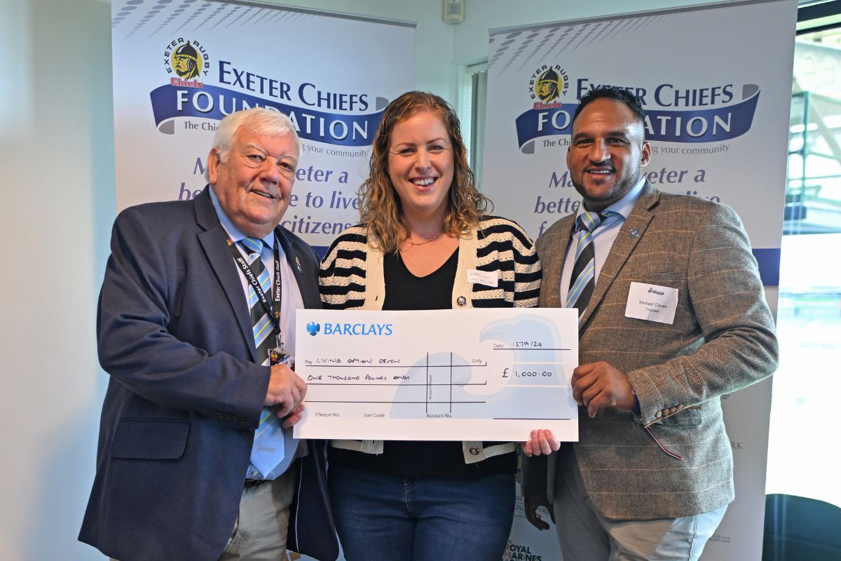 Support from Exeter Chiefs Foundation Charity